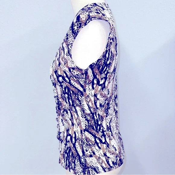 Women’s Style & Co sleeveless animal print blouse sz PM - Picture 3 of 6